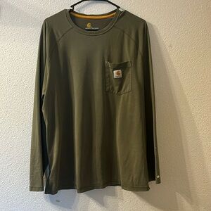 Carhartt relaxed fit long sleeve work shirt size large